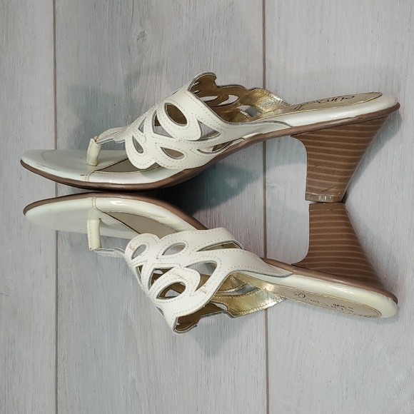 Euro By Sofft Womens Maya Comfort Leather Heels Sandals shoes sz 8M - Picture 9 of 14